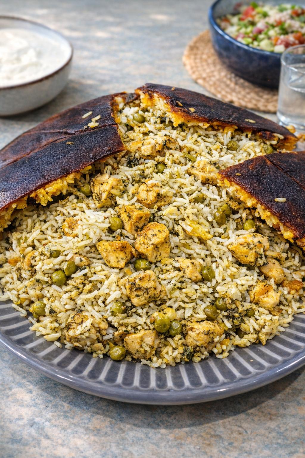 Pea Rice with Chicken
