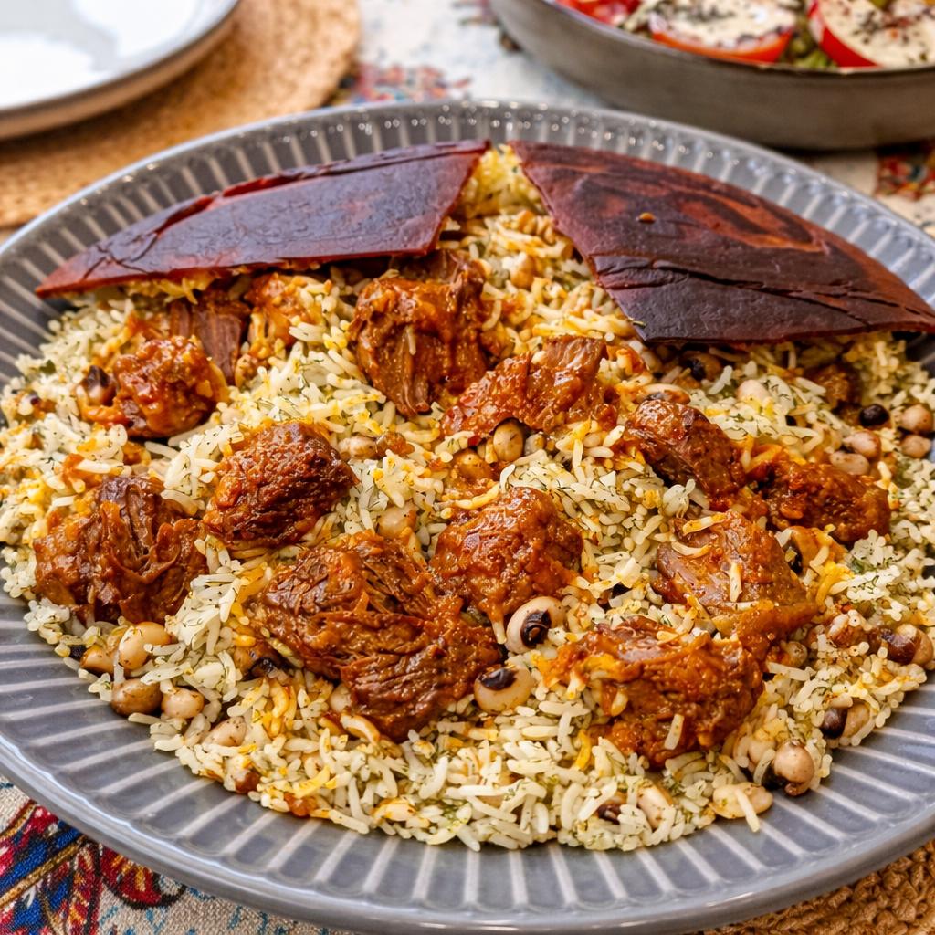 Cheshbolboli Polo with Beef