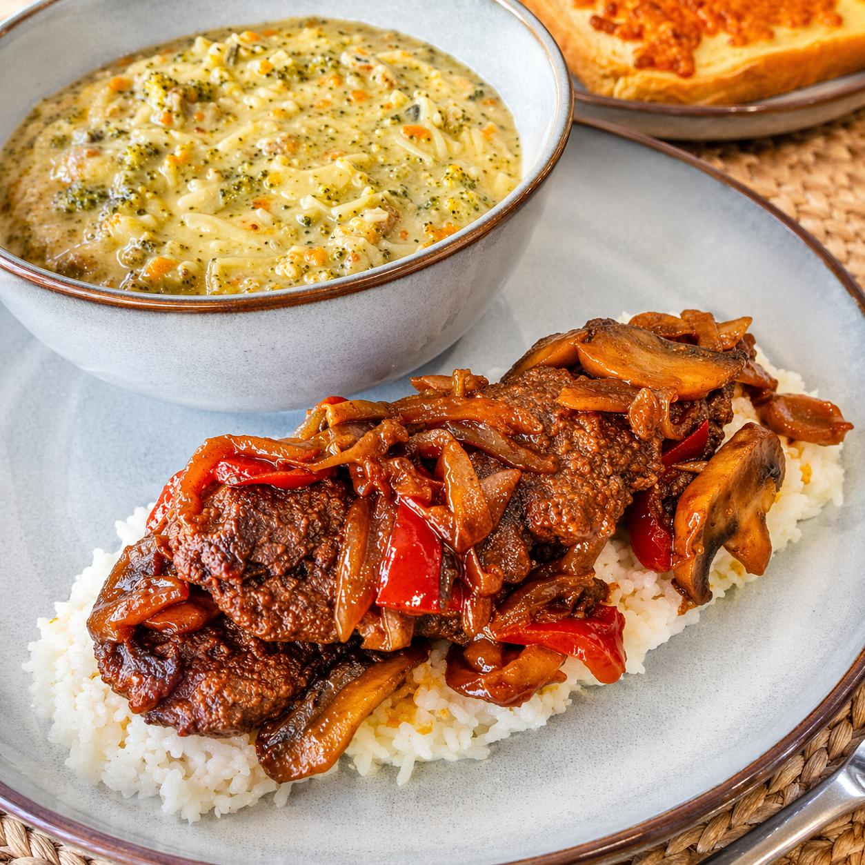 Mini Burger Skillet with Creamy Mashed Potatoes